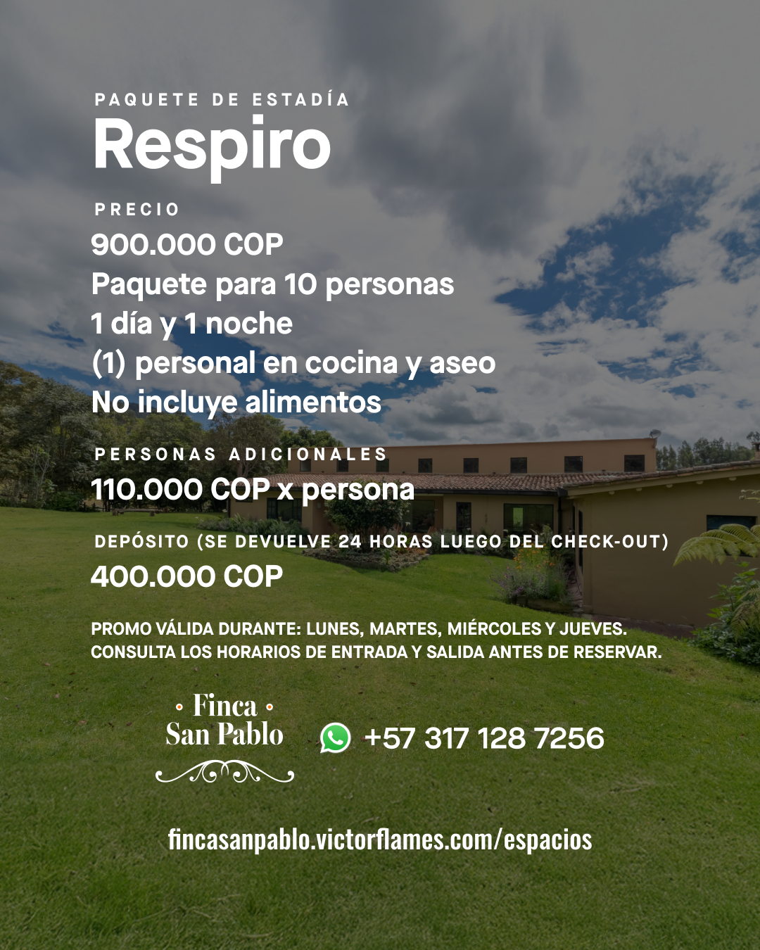 Paquete de estadía Respiro