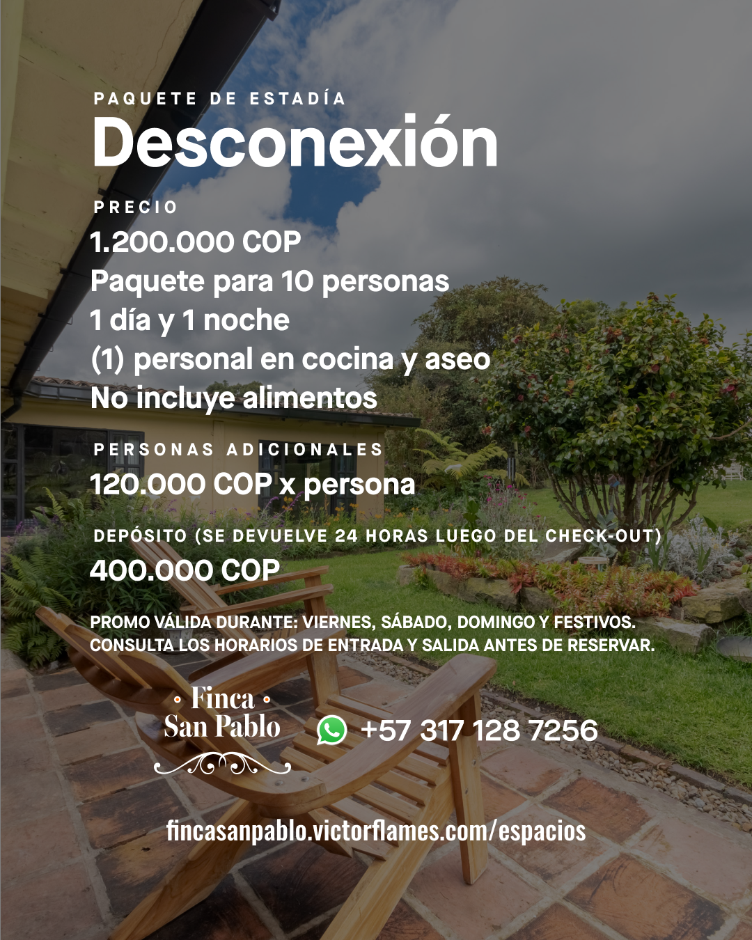 Paquete de estadía Desconexión