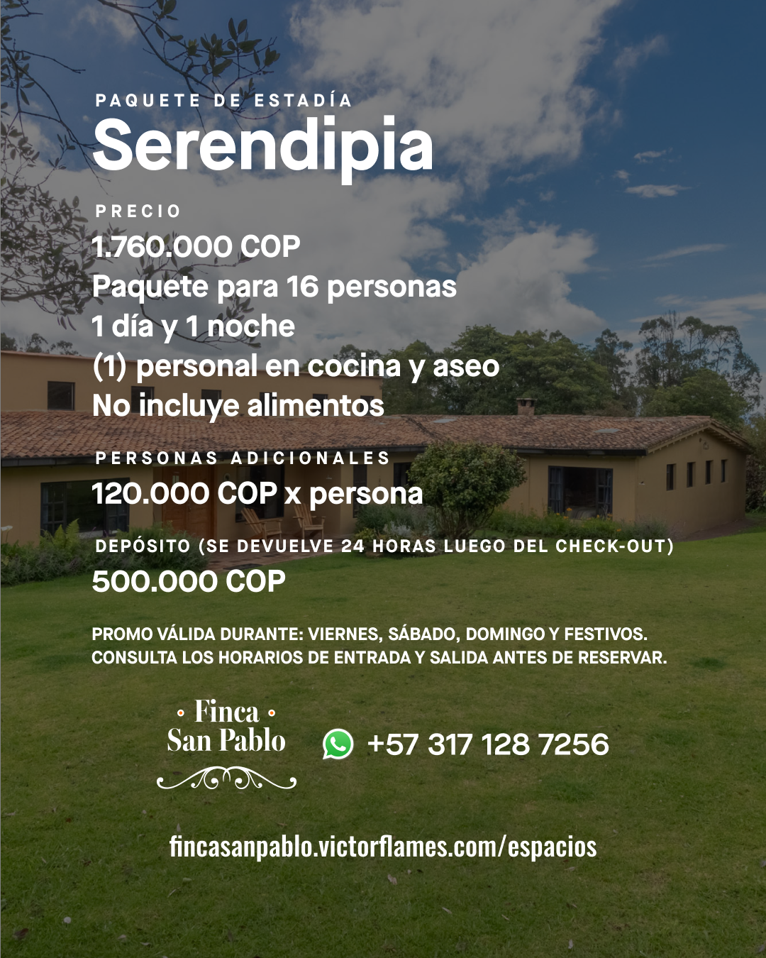 Paquete de estadía Serendipia