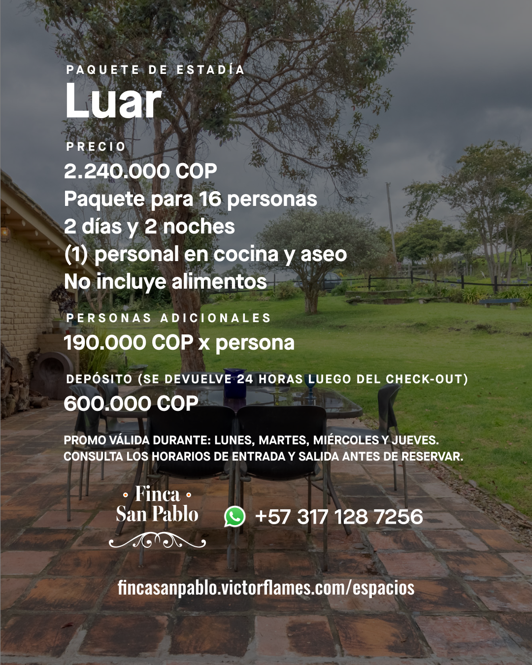 Paquete de estadía Luar